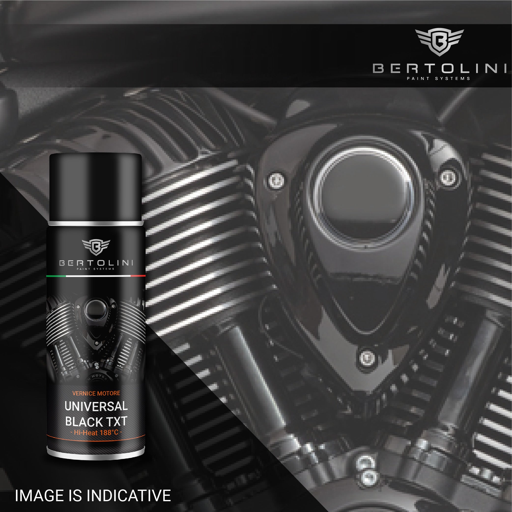 TEXTURE BLACK Matt High Heat Engine Paint for Harley Davidson