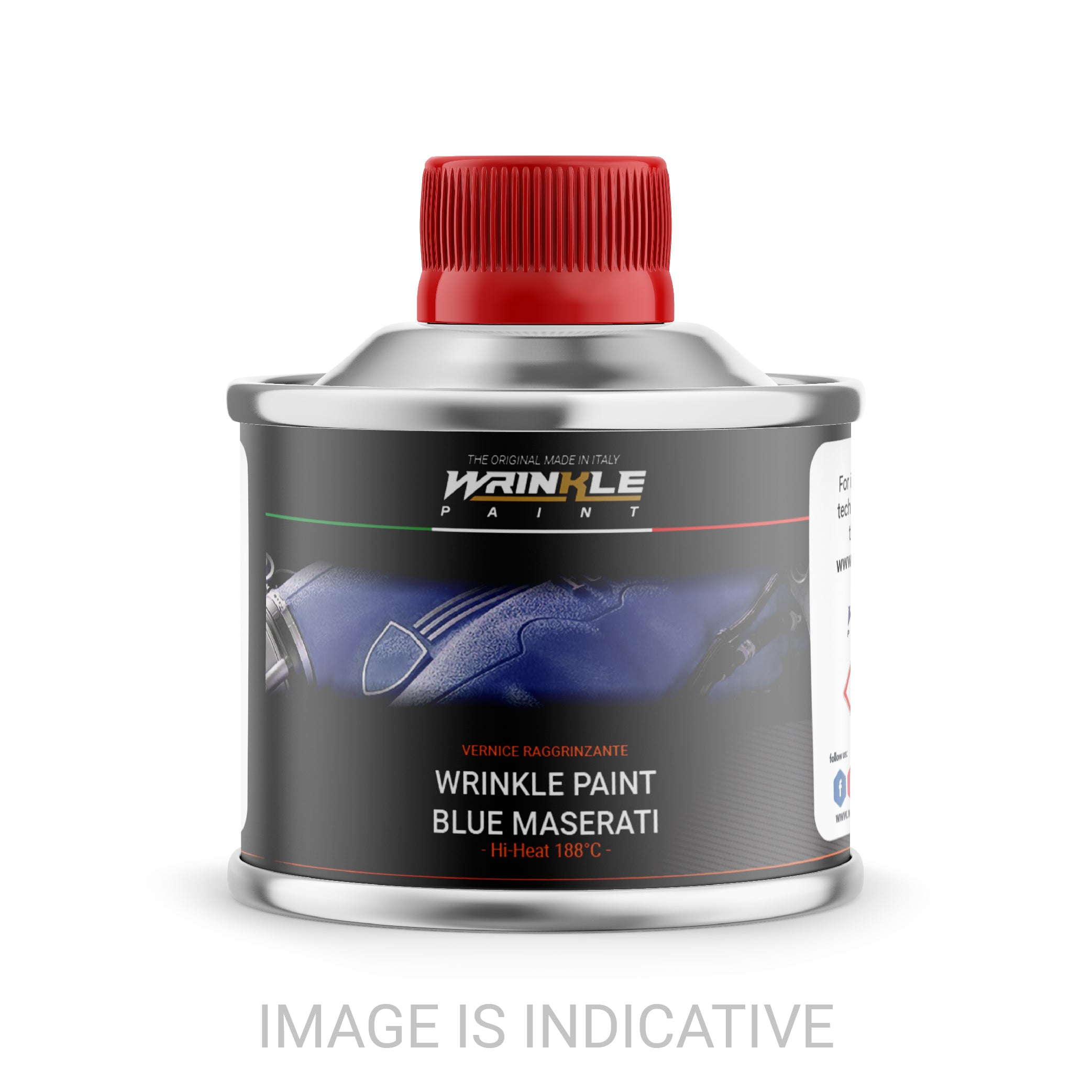 Wrinkle Paint BLUE MASERATI Engine High Heat - 250 gr