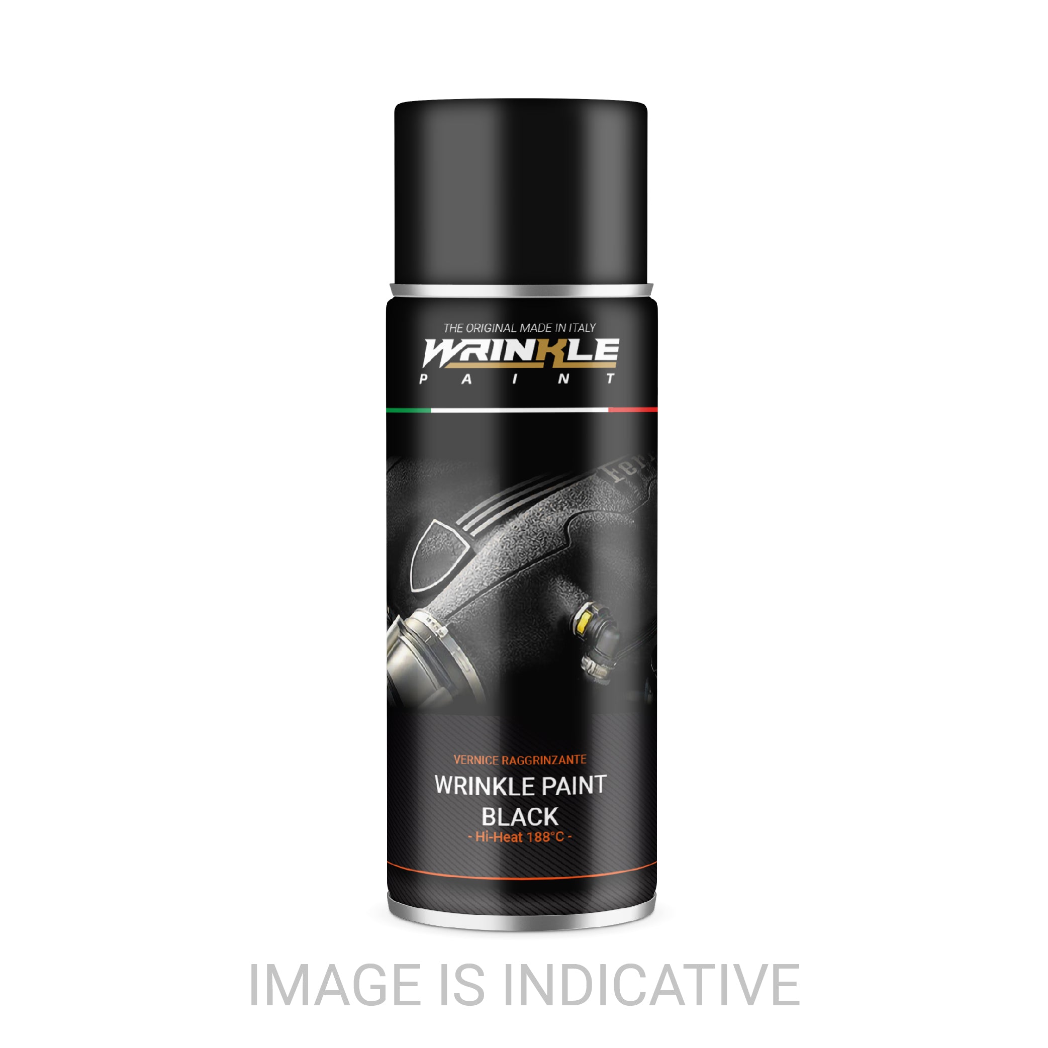 Wrinkle Paint Spray BLACK LAMBORGHINI Engine High Heat - 400 ml