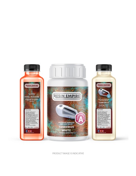 KIT TRATTAMENTO ANTI RUGGINE SERBATOIO MOTO BIANCO PICCOLO