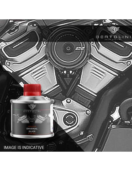 Engine Paint Silver Gray Satin 2k Hi Heat - 250gr