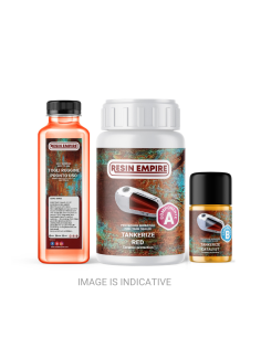 TANKERIZE RED SMALL Rust Treatment Kit for Motorcycle Tanks Max 10L.