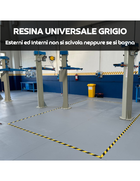Resina Pavimenti GRIGIO CEMENTO Garage Officine Appartamenti Terrazze Piscine Docce