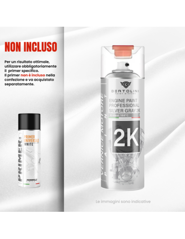 METALLIC GREY 2K High Temperature Spray for...
