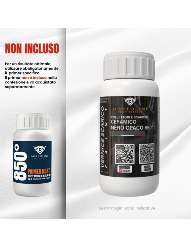 Hi Heat Paint Black Matt HD For Exaust 600° -...