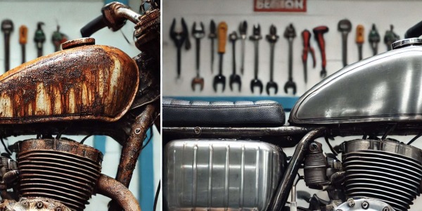 Step-by-Step Guide to Remove Rust from a Motorcycle Tank