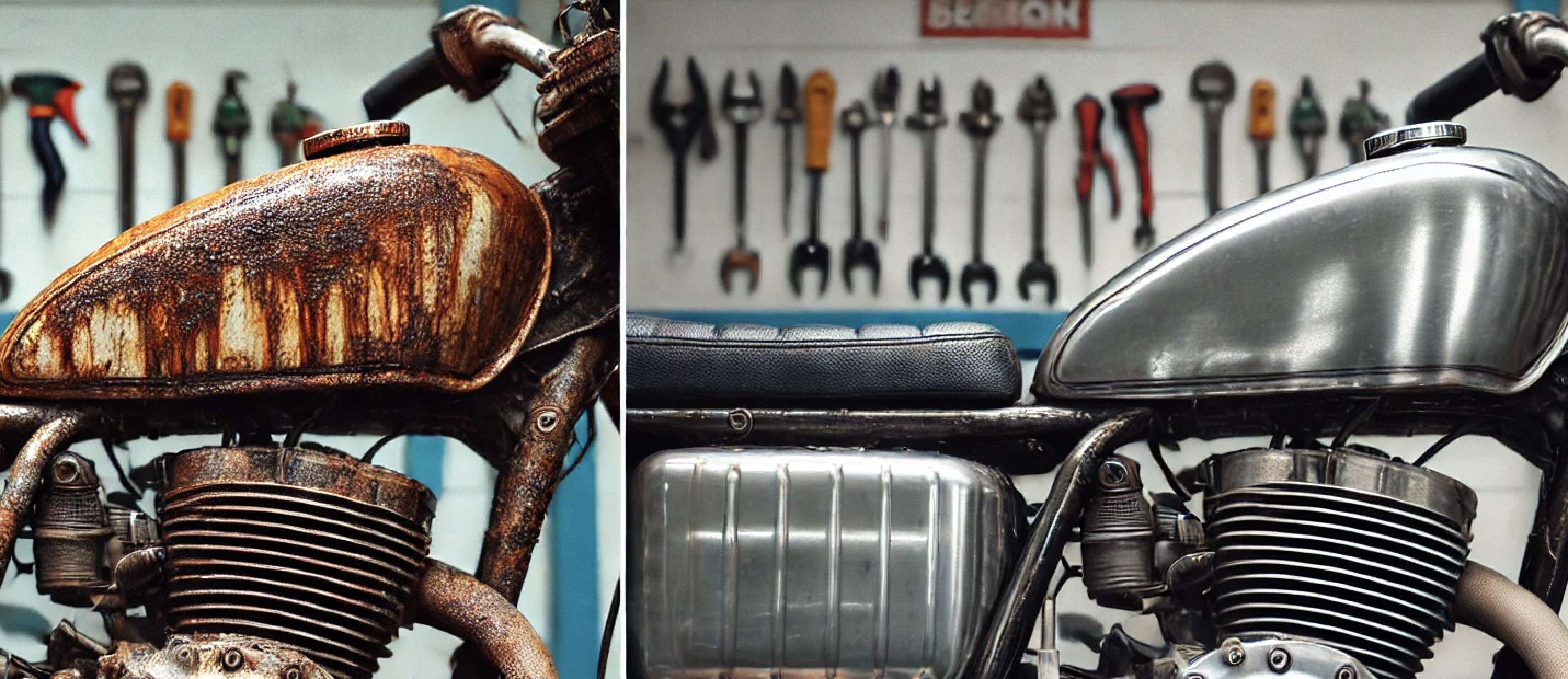 Step-by-Step Guide to Remove Rust from a Motorcycle Tank